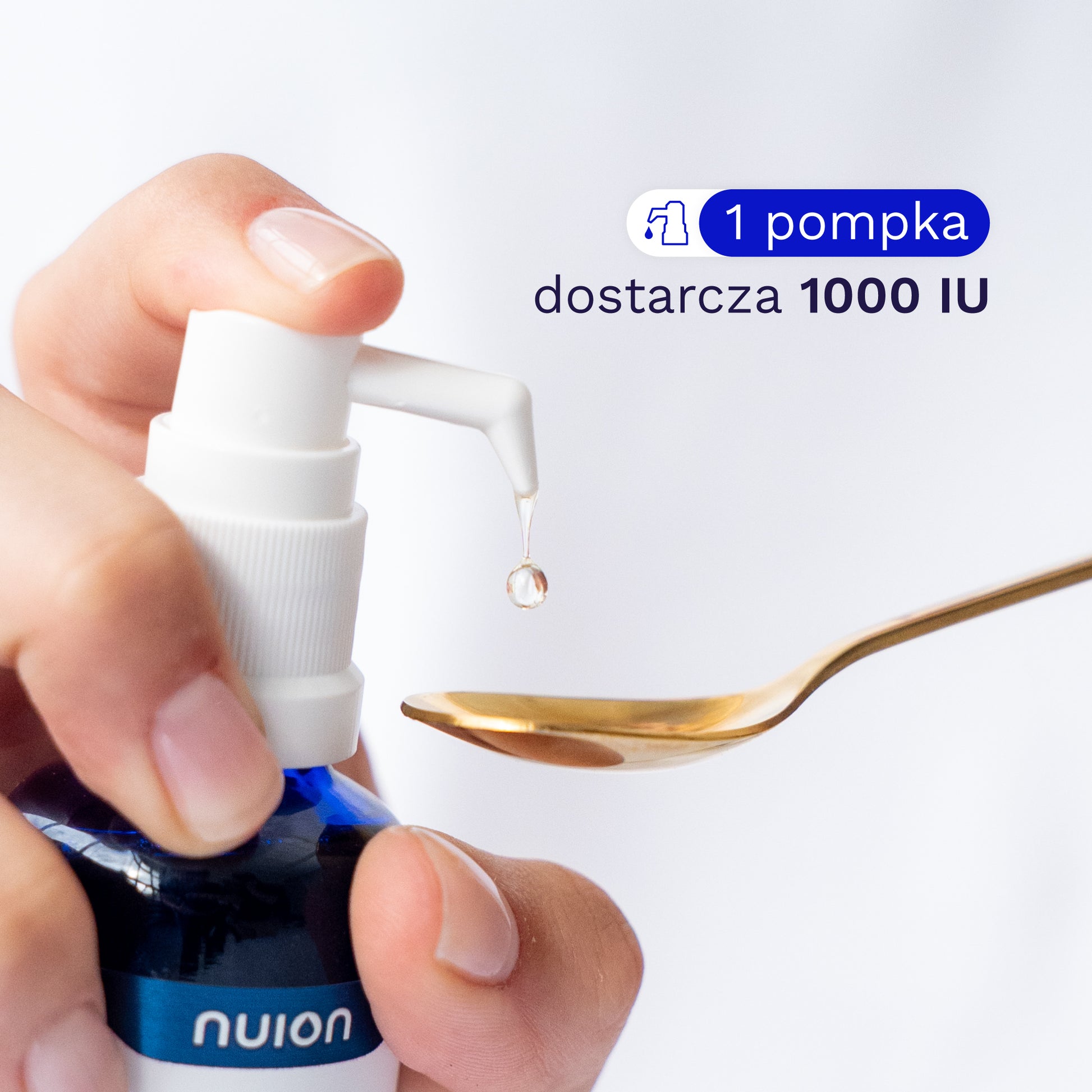 Witamina D3 NUION - 1 pompka dostarcza 1000 IU
