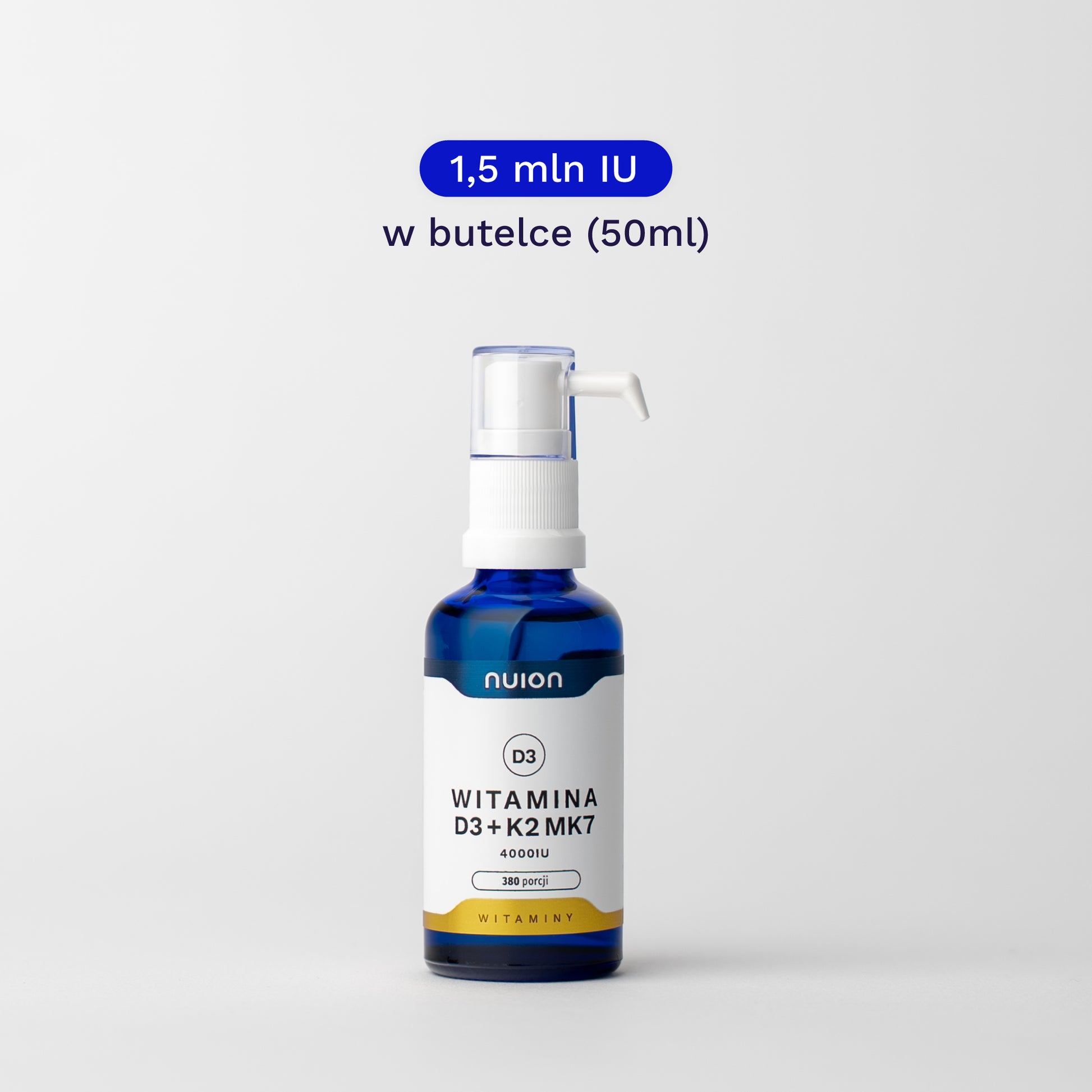 1,5 mln IU w butelce - Witamina D3K2MK7 4000IU