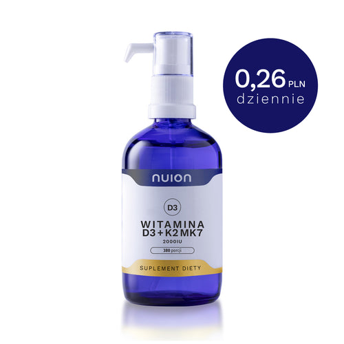 Witamina D3K2MK7 NUION 2000IU - 380 porcji - Puromedica